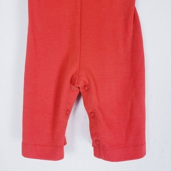 Vintage Carters Red Llama Jumpsuit Romper 6 Mo - Picture 4 of 13